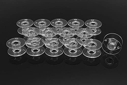 Sew Tech 60PCS SA156 Bobbins for Brother Sewing Machine XM2701 CS6000i CS7000i GX37 XR3774 CS5055PRW XR9550PRW HC1850 CS8800PRW PE800 SE600 NQ1600E Embroidery Machines etc. Plastic Class 15 Bobbin