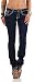 Produktbild Damen Jeans Hose Gerades Bein Dicke Naht (539), Grösse:42 XL, Farbe:Navy