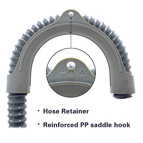 Universal Washing Machine Drain Hose - 12 Ft Discharge Hose - Corrugated And Flexible Washer Drain Hose Replacement With Clamp And Screwdriver By Tt Flex #TOP3