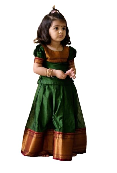 MANMADHU Kids Pattu Pavadai Baby Silk Lehenga choli,gwon, Gown – Traditional Festive - Wear for Girls - Review, Price and Buying Guide