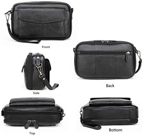 Leather Clutch Purse Wallet for Men Handbags Business Organizer Phone Holder Wrist Bag2