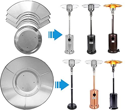 Ponshan-Outdoor-Patio-Heater-Reflector-Shield-Propane-Heat-Reflector-Shield-Top-for-Outdoor-HeatersOutdoor-Heater-Replacement-Dome-Part-for-Outdoor-Use-Energy-SavingWindshieldDustproof-32-Alumium