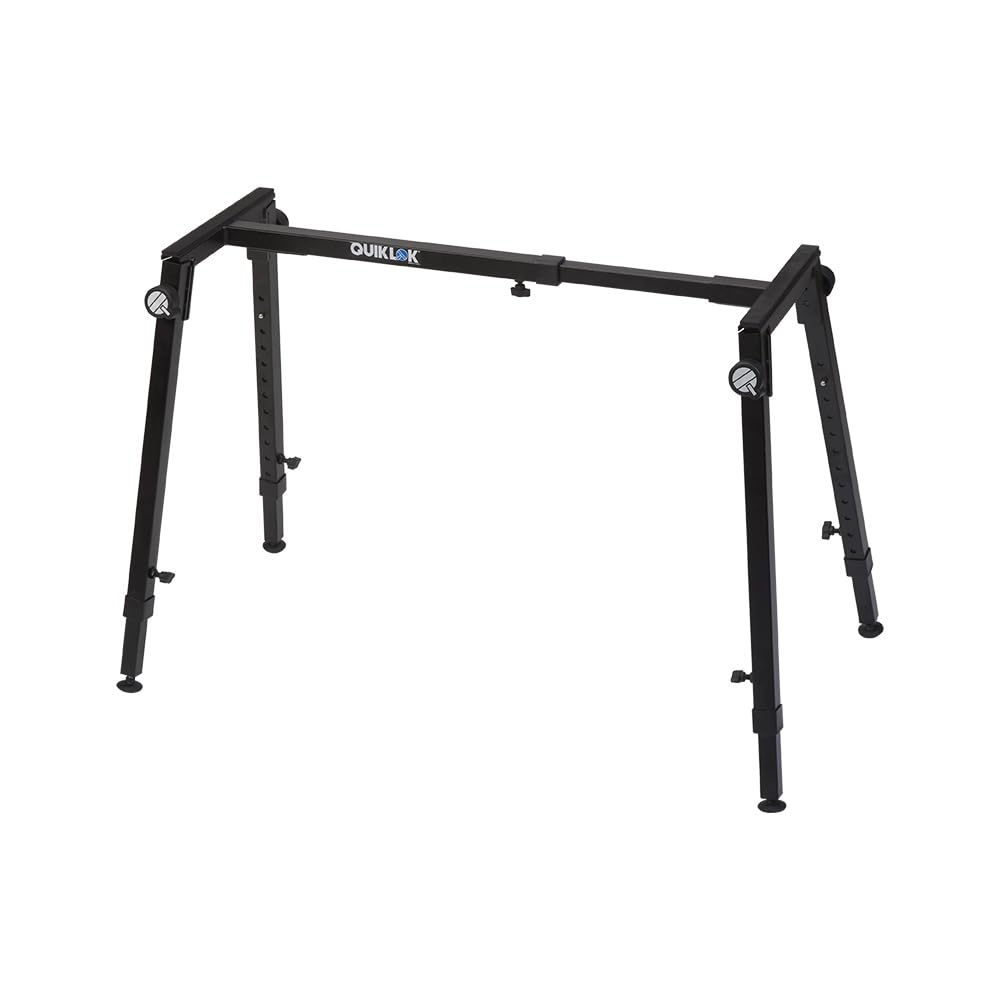QUIK LOK - WS/421, Support multifonction, adapté aux claviers, pianos numériques et mixeurs, hauteur et largeur entièrement régl