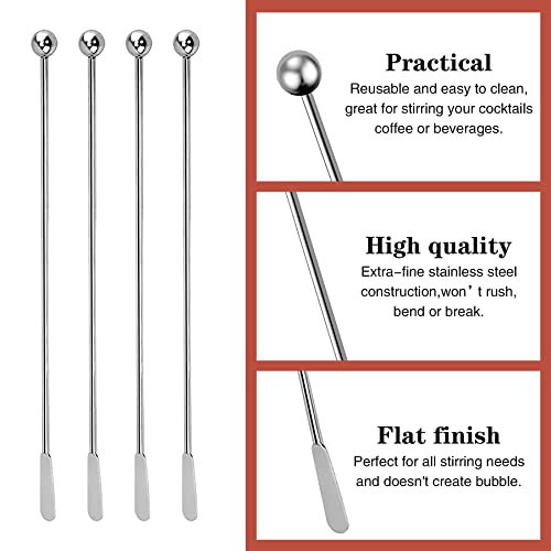 15Pcs Metal Stir Sticks, Stainless Coffee Stirrers Reusable, Swizzle Sticks For Cocktails, Multifunctional Stir Sticks For Epoxy, Resin, Coffee, Wine, Drinks, Tea, Paint, Crafts, Ink, Oil, Etc. #TOP2