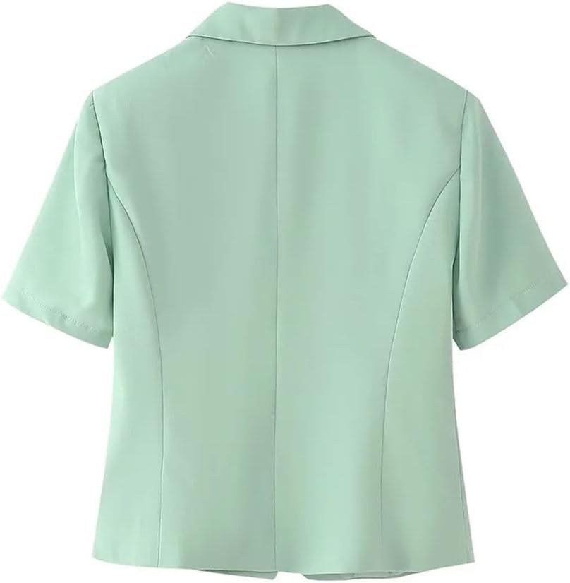 Women's Summer 2-Piece Skirt Set Casual Solid Color Pleated Short Sleeve Top and High Waist Half Skirt Set Outfit