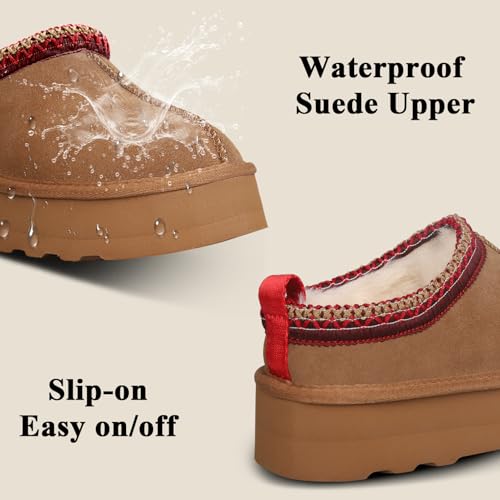 Platform Slippers for Women - Fleece Lined, Anti-Slip Snow Boots3