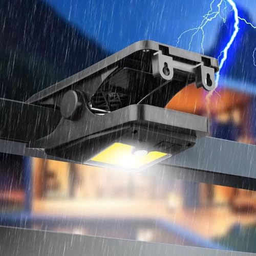 Luz solar con clip exterior para iluminar zonas oscuras sin cables 4