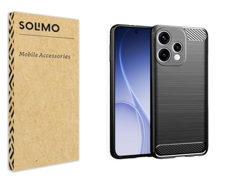Image of Amazon Brand - Solimo Back Cover Case for Oppo Reno 15 5G | Compatible for Oppo Reno 15 5G Back Cover | 360 Degree Protection | Soft and Flexible (TPU | Matte Black)
