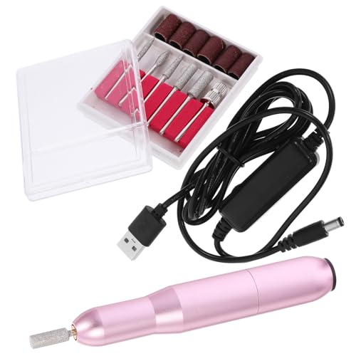 Taladro de uñas profesional y personal portátil Anneome, pulidor de aluminio con USB