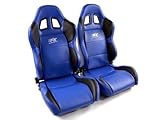 sparco sportsitze sitzheizung Farbe: blau/schwarz, Naht blau