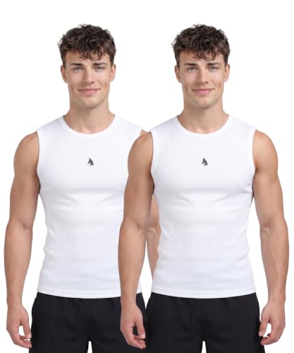 Image of ZENSHARK Sleeveless T Shirt for Men | 100% Organic Cotton Gym Vest 220 GSM | Tank Top Sando Innerwear | Soft, Skin Friendly, Breathable