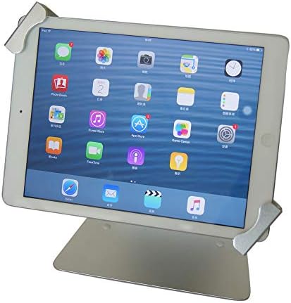 Fairycat Security POS Stand Holder Enclosure with Lock & Key Payment Stand for Retail Kiosk iPad Mini 1 2 3 4,360 Degree Rotating (Black)