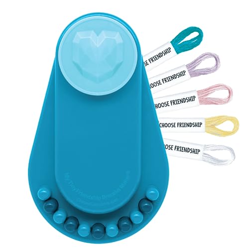 Choose Friendship, My Tiny Friendship Bracelet Maker, 10 Pre-Cut Threads - Makes up to 4 Bracelets (Travel Craft Kit, Kids Jewelry Kit, Gifts for Girls 8-12)