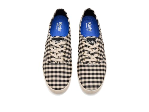 Image of Keds Women's Champion Canvas Lace-Up Black /ParchMen'st Buffalo Plaid Canvas 11 Wide