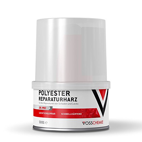 Preisvergleich Produktbild Vosschemie Polyester Reparaturharz 500g - Polyester GFK Reparatur Vergussharz mit Polyesterharz und Härter