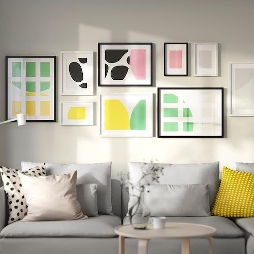 ❷ソルシ IKEA 9枚セット Amazon.co.jp: IKEA イケア フレーム 写真9枚用 ブラック 46x61cm