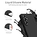 AK for Samsung Galaxy A56 5G Case, Stylish Slim Liquid Silicone Full-Body Protective Cover for Samsung Galaxy A56 5G Phone Case (Black)