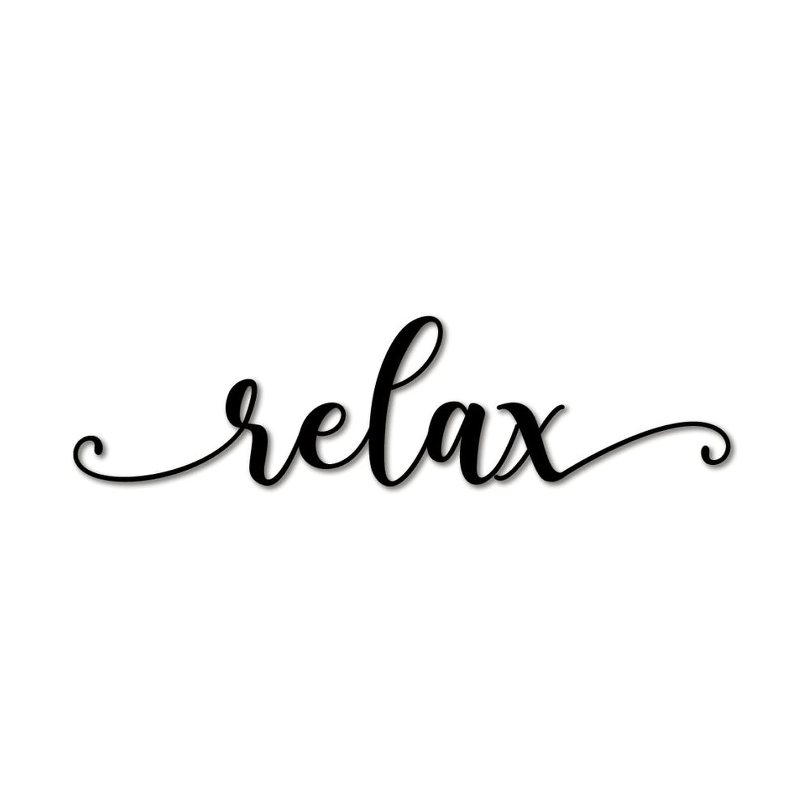 Décoration murale métal Relax pour briser le vide des grands murs
