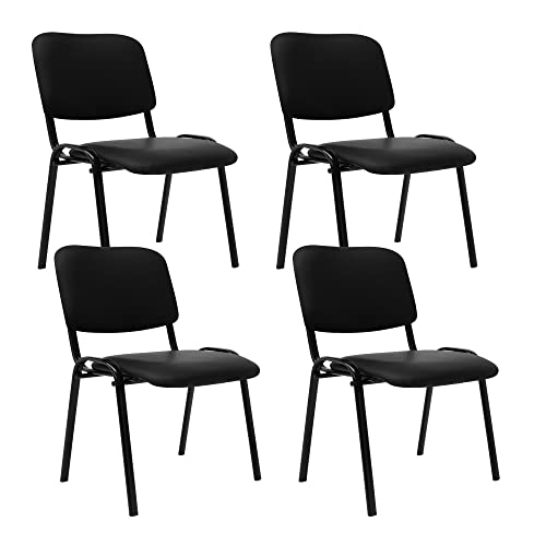 B BIG ROOM Paquete de 4 Silla Multiusos Tapizada Vinipiel...