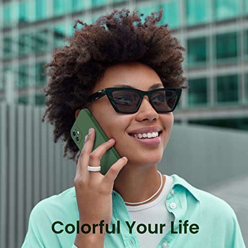 Ornarto Compatible With Iphone 11 Case 6.1 Inch, With 2 X Screen Protector Liquid Silicone Gel Rubber Cover [Square Edge] [Full Body] Shockproof Protective Phone Case For Iphone 11-Clover Green #TOP6