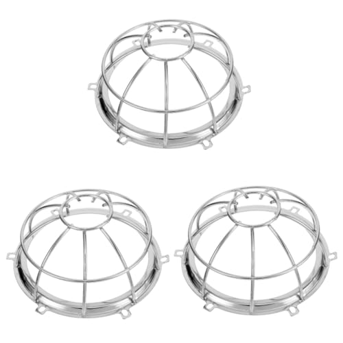 KOMBIUDA 3 Piezas Protector Metálico para Detector de Humo para de Alarmas contra Incendios Compatible con Sistemas Domésticos y Comerciales Resistente y Versátil para Seguridad Hogar y
