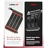 LINKUP PCIE 5.0 Riser Cable | for Vertical GPU Mount | Right Angle | Graphics Card GPU Ready | Usable with PCIe 4.0 & RX 9070/ RTX5090 | 6cm (Total Length: 10cm)