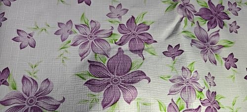 Image of waterproof dustproof ceiling fan cover for 3 blade fan with attachable enclosure set of 1 multi design home decor pakha cover purple flower white finish