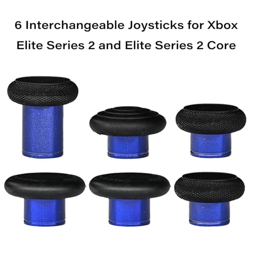 Image of 6 in 1 Swap Magnetic Thumbsticks Set for Xbox Elite Series 2 Controller,Joysticks Replacement Accessories for Xbox Controller Elite Series 2 /Elite Series 2 Core Controller(Blue)