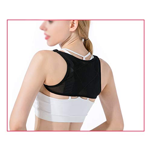 Correcteur de posture contre le dos voûté forme cachée noire réglable - 5