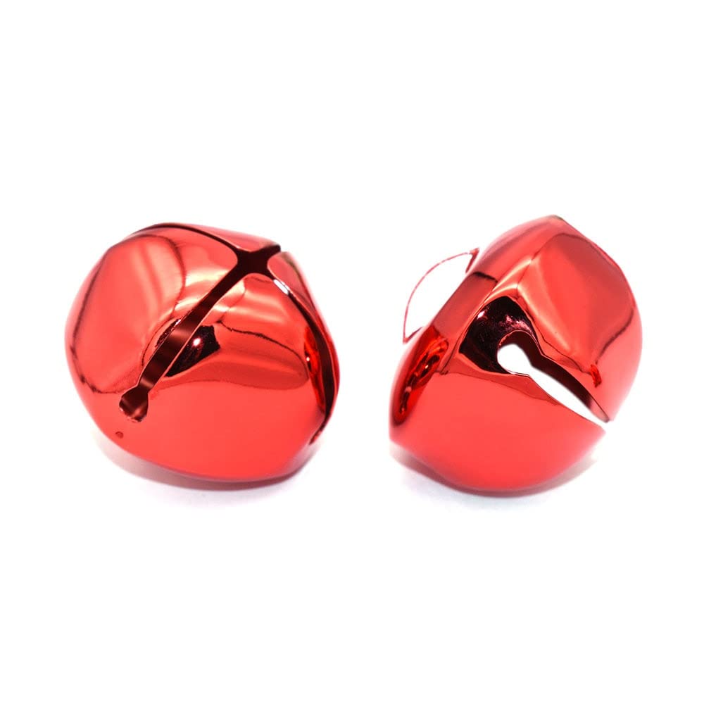 Pequeñas Campanas de Navidad,Campanas Colgantes de Pequeñas Campanas navideñas 8 Piezas Charm de Cadena con Campana roja(15mm)