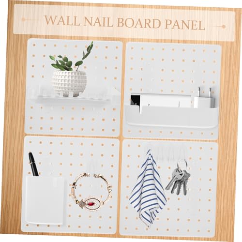 Organisateur Mural Pegboard Kit de Rangement Facile sans Vis - 8