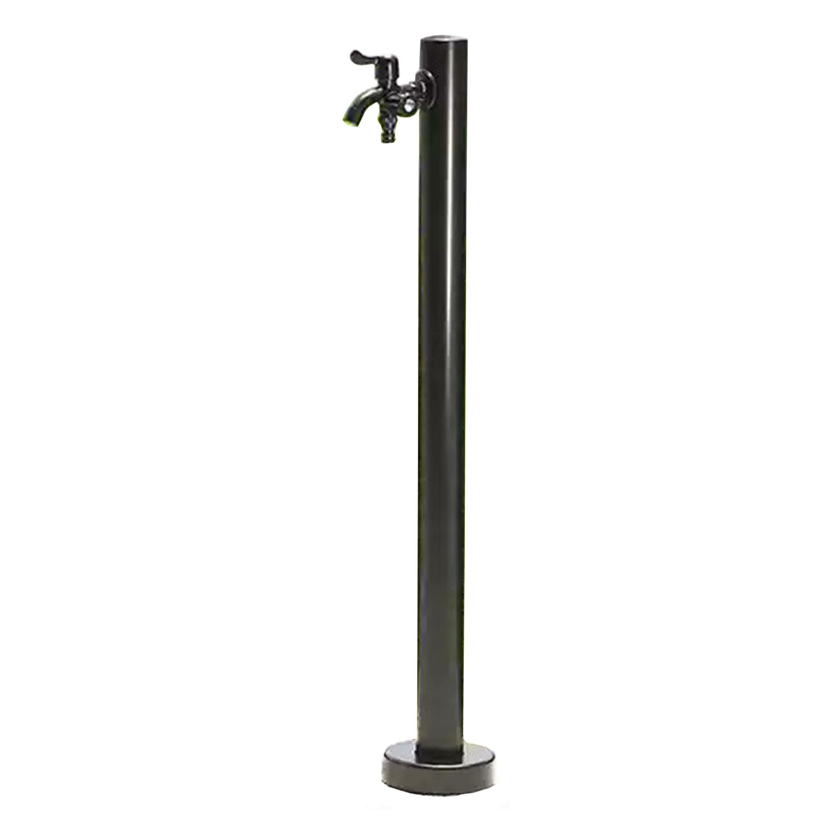 304 Stainless Steel Standing Water Tap, Cylindrical Vertical Water Column with Faucet, Freestanding Outdoor Hydration Source for Irrigation(95cm)