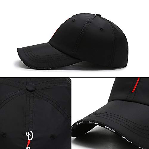 Croogo Unstructured Sports Hat Quick Dry Baseball Cap Breathable Outdoor Golf Uv Protection Sun Hats Unisex,Dark Gray-Cp13 #TOP4