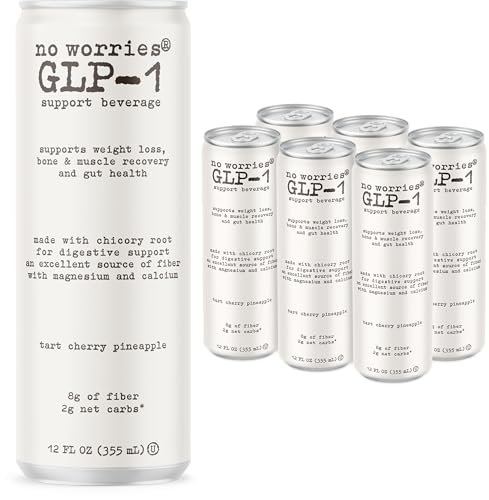 No Worries GLP-1 Support Beverage, Tart Cherry Pineapple, Ready to