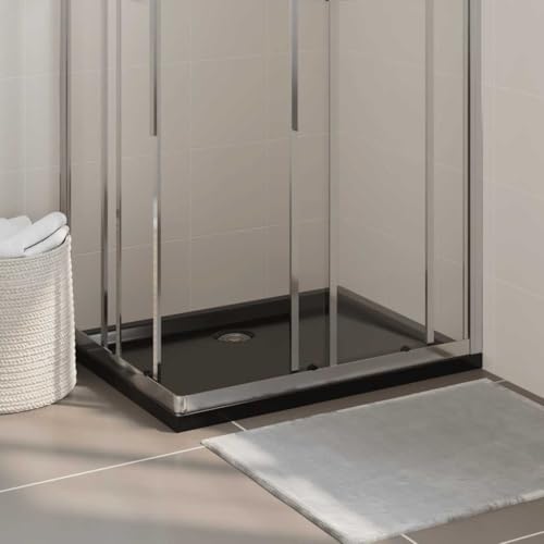 Plato de Ducha Rectangular de ABS resistente en color negro 3