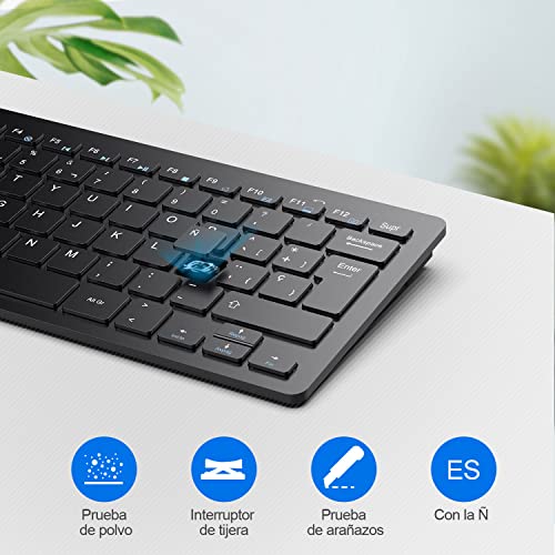 Clavier sans Fil Bluetooth TECKNET pour télétravail sur iPad et Windows