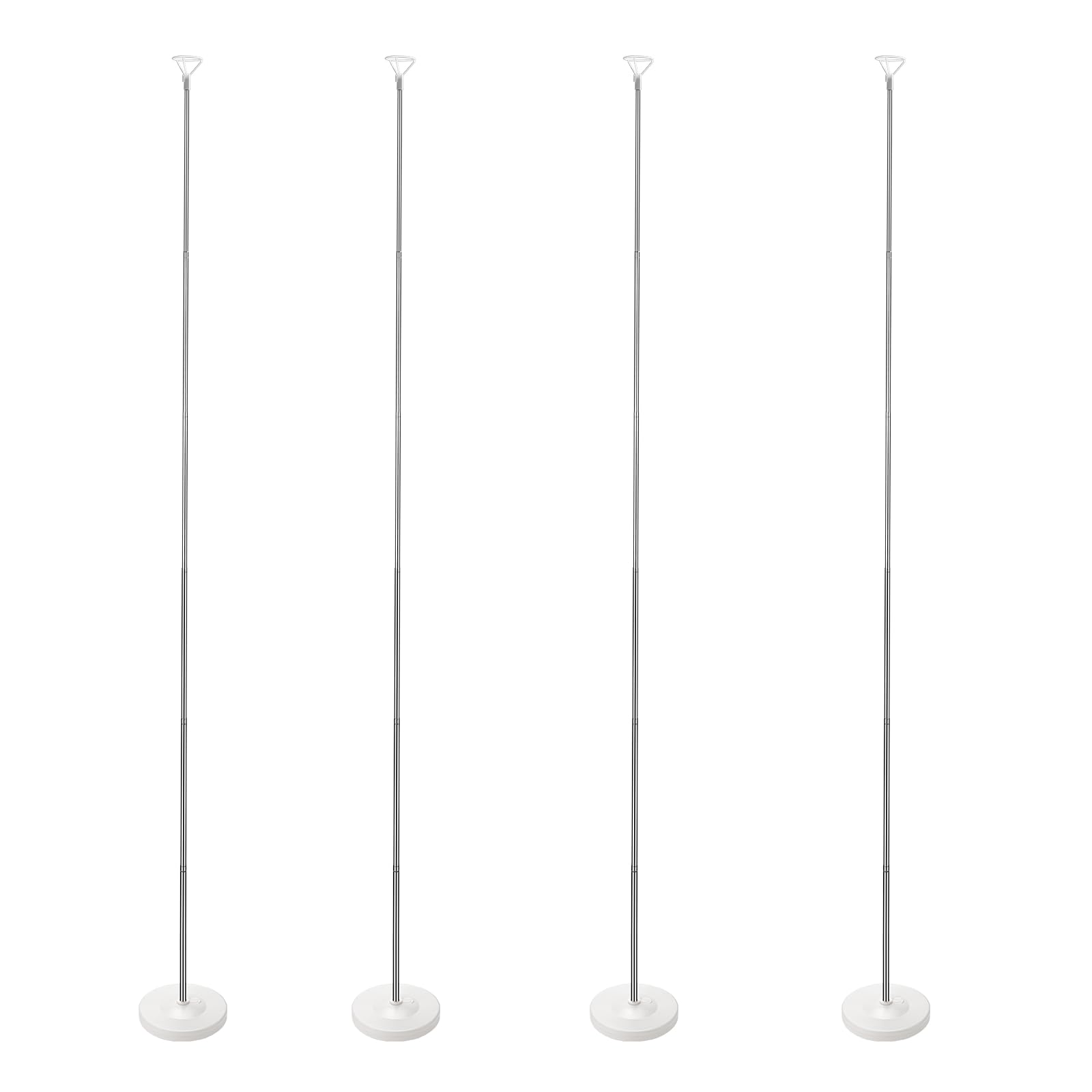 Voircoloria Balloon Stand Kit Set of 4, Adjustable Height Balloon Column Kit for Floor with Metal Telescopic Pillar for Table Graduation Birthday Baby