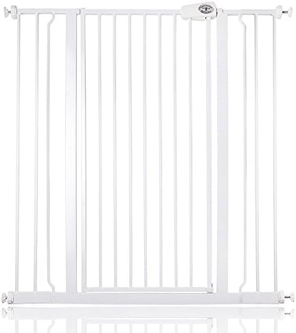 Bettacare Child and Pet Gate Pressure Fit Stair and Pet Gate (139.8cm - 147.4cm, White)