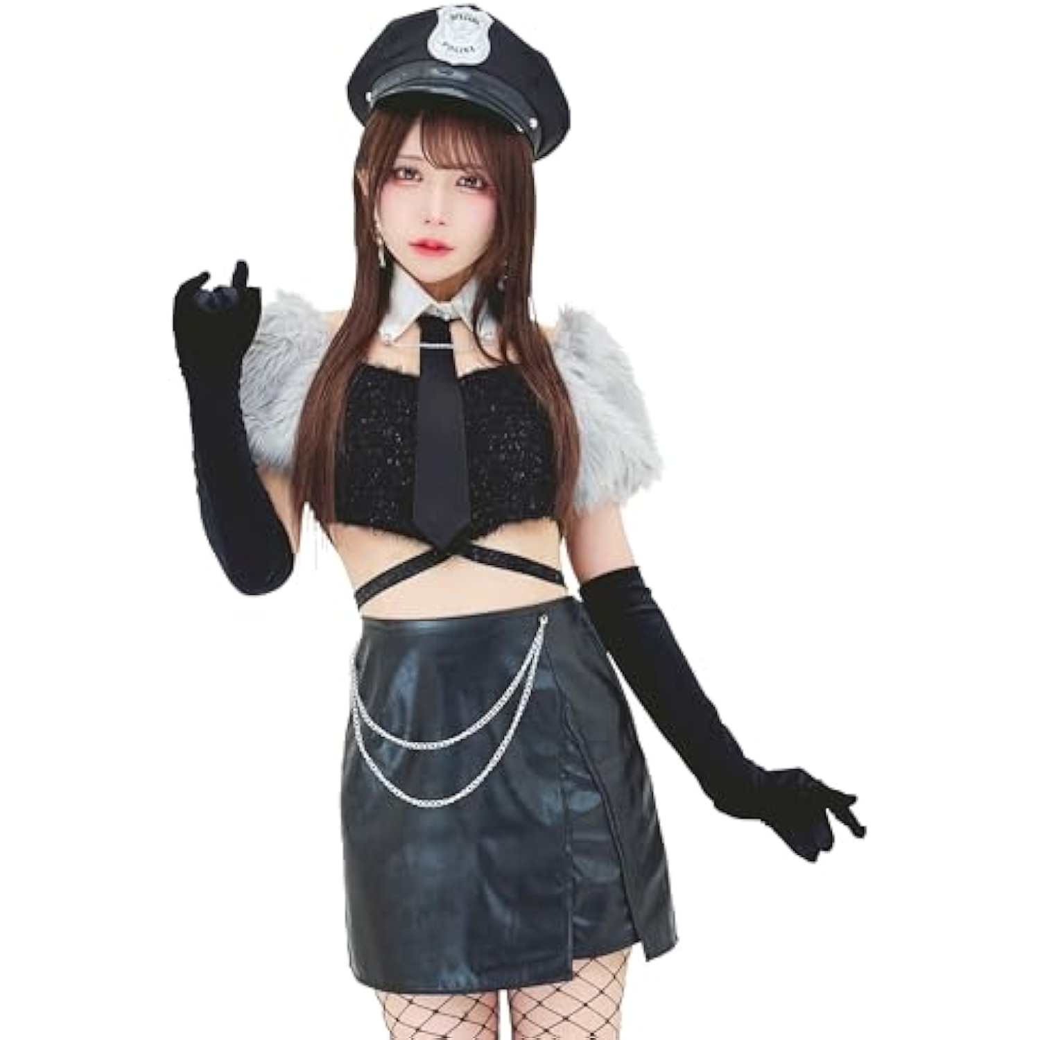 クリアストーン(Clearstone) ノアールヴェール コスプレ ハロウィン ポリス レディース ブラック 詳細画像1