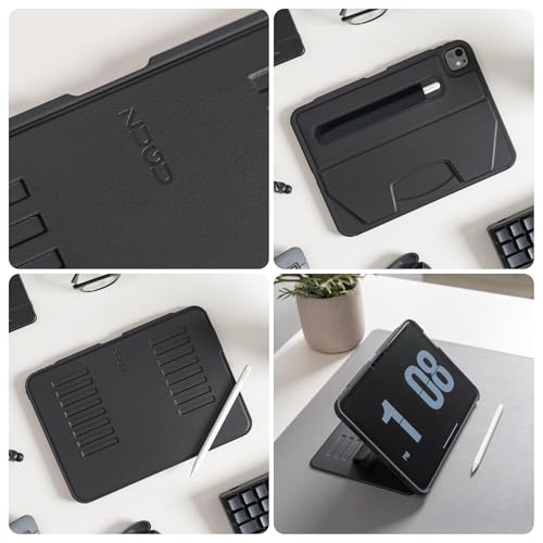 Image of ZUGU CASE iPad Pro 13 inch Case, Ultra Slim Protective Cover Designed for iPad Pro 13 (8th Gen /7th Gen) (M5 /M4) (2025 /2024) Wireless Pencil Charging, Multiple Viewing Angles (Sleep /Wake) - Sand