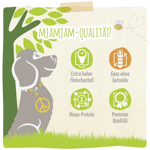 MjAMjAM - Premium Nassfutter für Hunde - natürlich lecker - Die Bio Box, 6er Pack (6 x 200g), getreidefrei