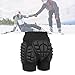 YCRD Pantaloncini protettivi Imbottiti, Protezione Imbottita 3D Fianchi,Anca Pantaloni Imbottiti Antiscivolo per Sci Skate Snowboard Pattinaggio A Rotelle Hockey Calcio,XL