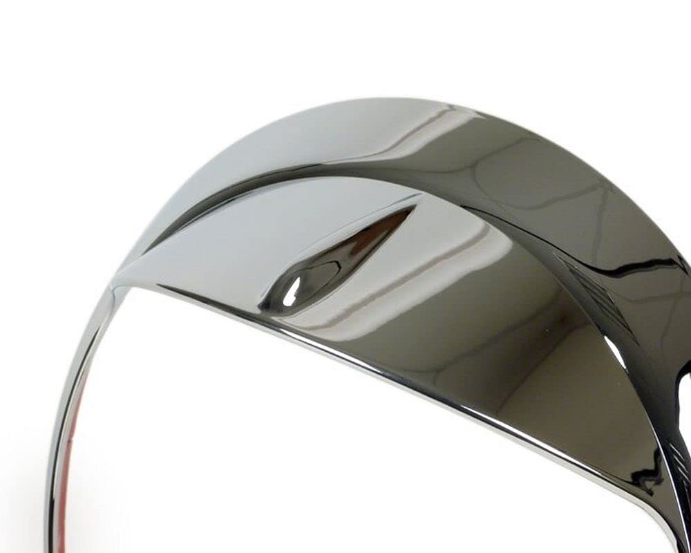 MOTO NOSTRA Scheinwerferzierring mit Schirm chrom kompatibel für Vespa GT, GTL, GTS 125-300, GTS 125-300 Super bis Bj. 2019
