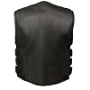 Mens Leather SWAT Style Vest | Premium Natural Buffalo Leather