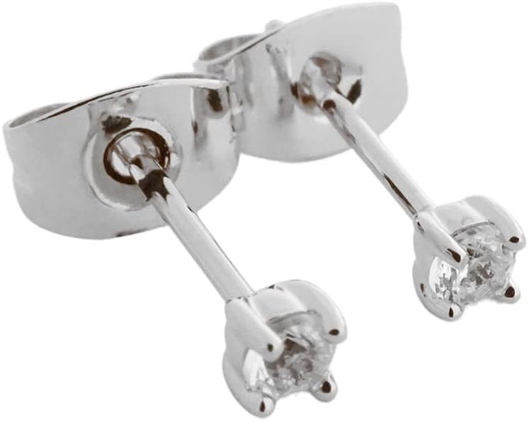 HONEYCAT Tiny Birthstone Stud Earrings (Natural Stones) in Gold, Rose Gold, or Silver | Minimalist, Delicate Jewelry