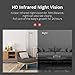 INQMEGA FHD 1080P WiFi Home IP Camera, Indoor Pan/Tilt 2.4Ghz Wireless Security Camera,Nanny cam with Auto Tracking, Cloud Service, Night Vision, Two Way Audio for Baby/Elder/Pet (Black)