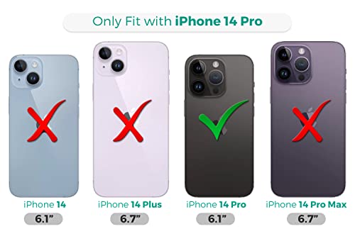 GlamCase for iPhone 14 Pro, iPhone 14 Pro Case - Soccer Ball with Black Art Wall Design Printed Slim & Sleek Cute Plastic Hard Snap on Designer Back Phone Case/Cover for iPhone 14 Pro by GlamCase - Image 6