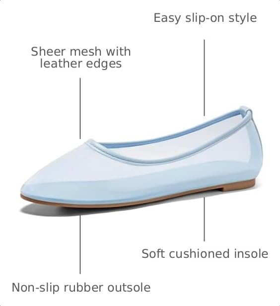 Image of Coutgo Women's Mesh Ballet Flats