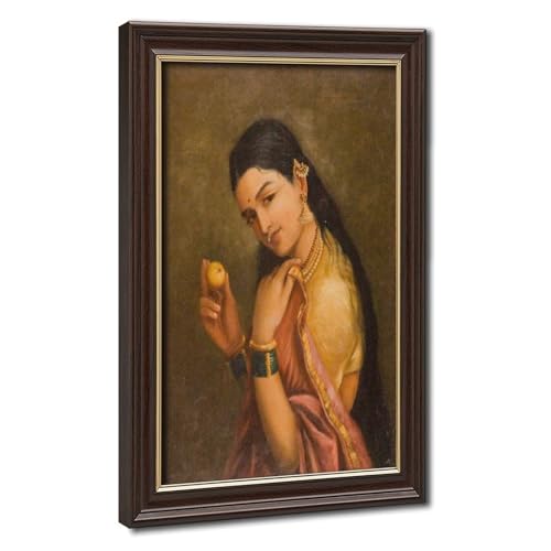 Impression toile Raja Ravi Varma cadre suspendu pour décorer un mur sans percer