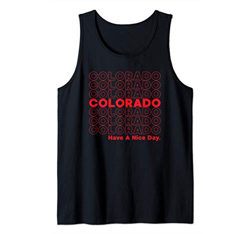 Colorado Grocery Bag Thank You Funny State Gift Camiseta sin Mangas